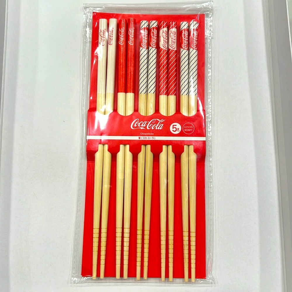 3 for $12🐥Coca Cola 5 pairs of chopsticks